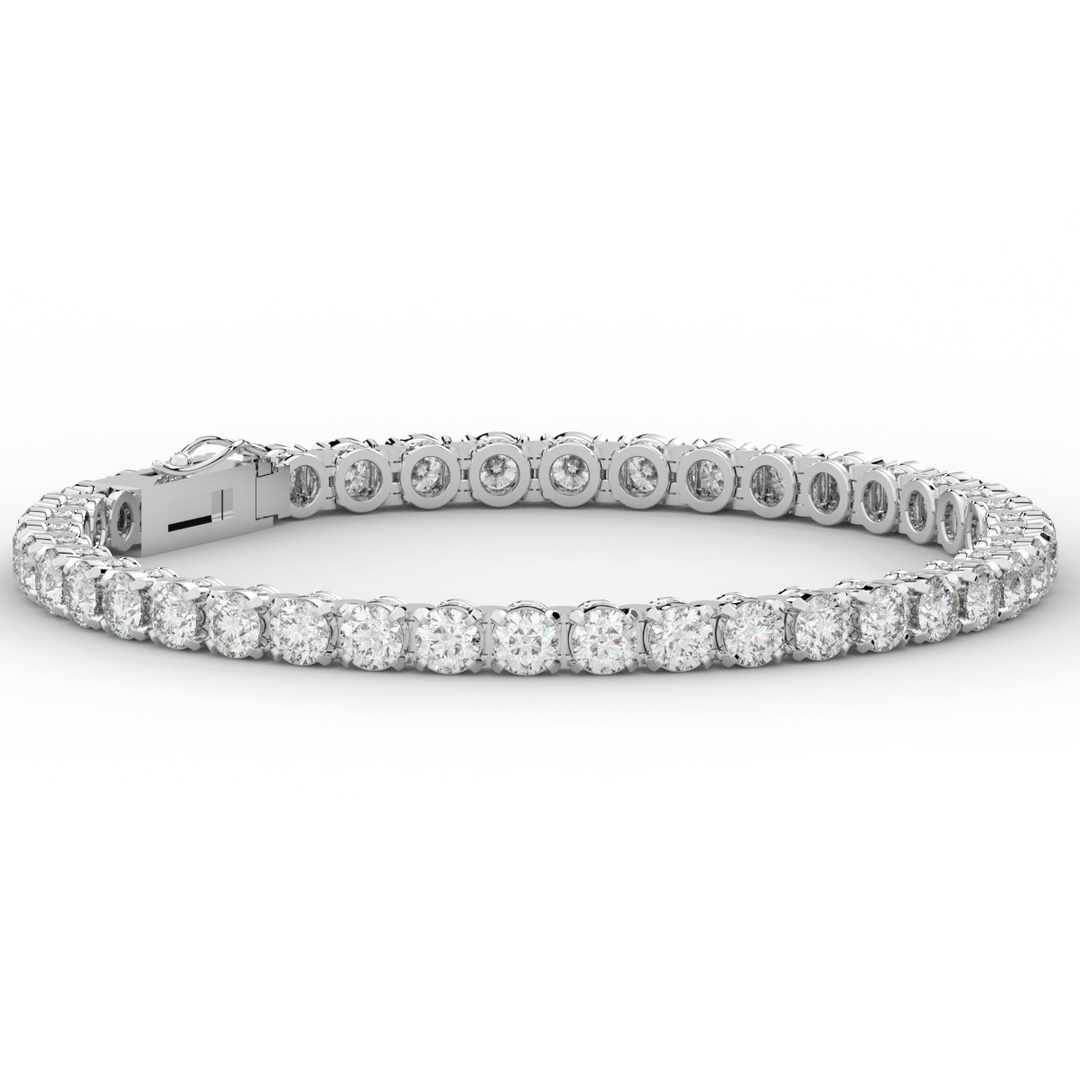 10.50CT.TW ROUND LAB DIAMOND TENNIS BRACELET - Nazarelle