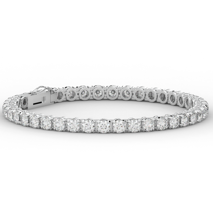 10.50CT.TW ROUND LAB DIAMOND TENNIS BRACELET - Nazarelle