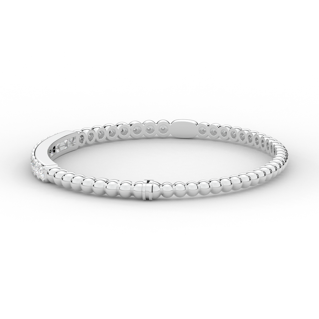 1.10CT.TW ROUND LAB DIAMOND BANGLE