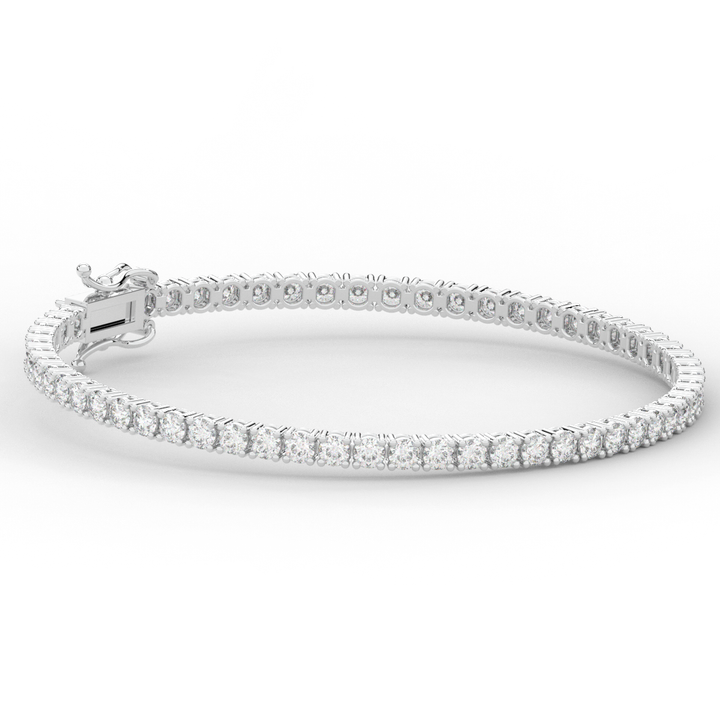 5.00CT.TW ROUND LAB DIAMOND TENNIS BRACELET