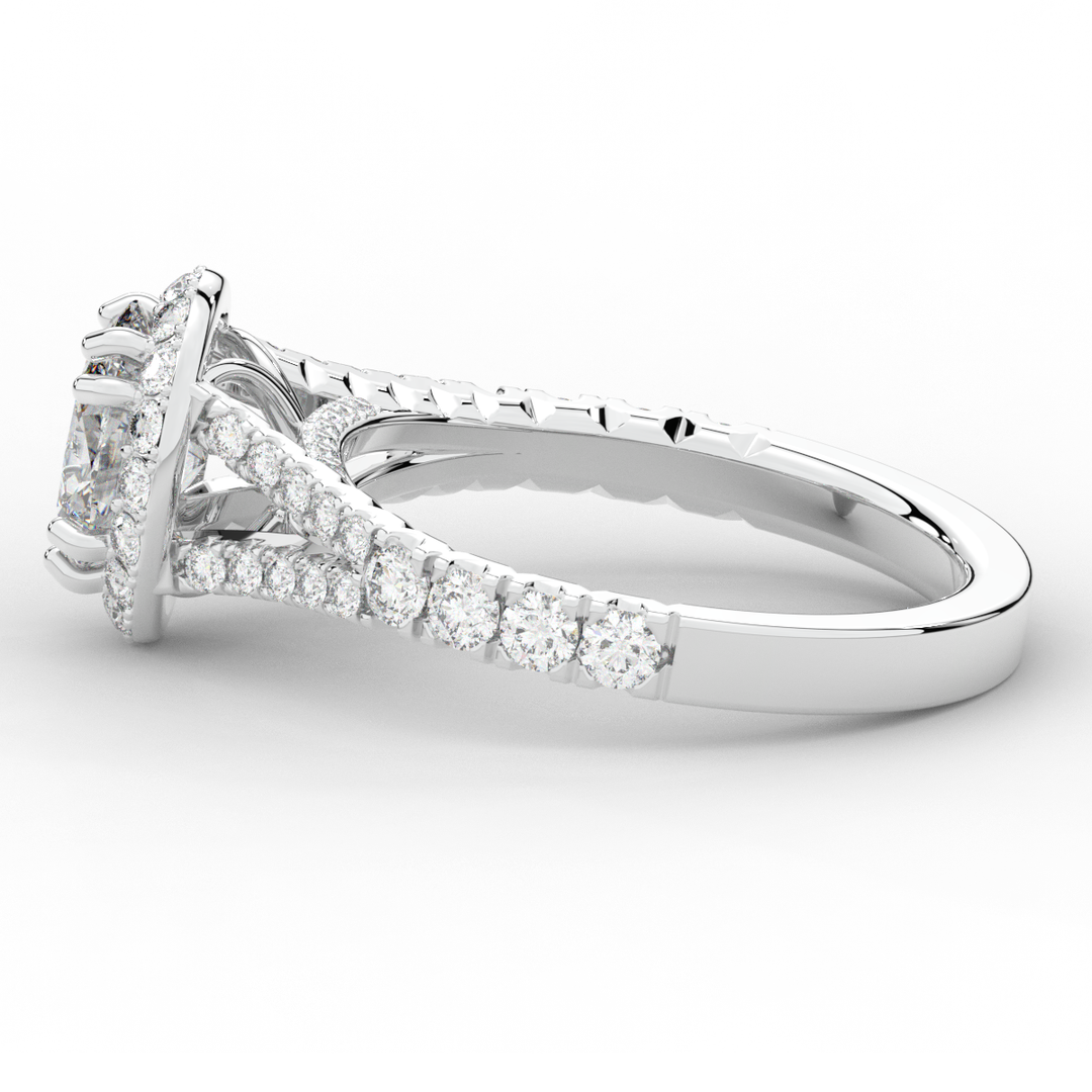 1.60CT.TW OVAL LAB DIAMOND ENGAGEMENT RING