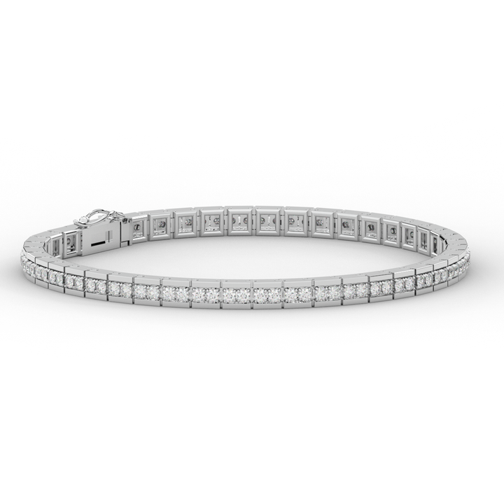 1.90CT.TW ROUND LAB DIAMOND TENNIS BRACELET - Nazarelle