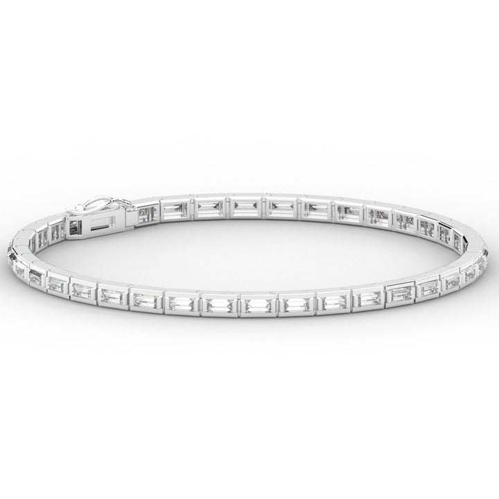 3.40CT.TW ROUND LAB DIAMOND TENNIS BRACELET