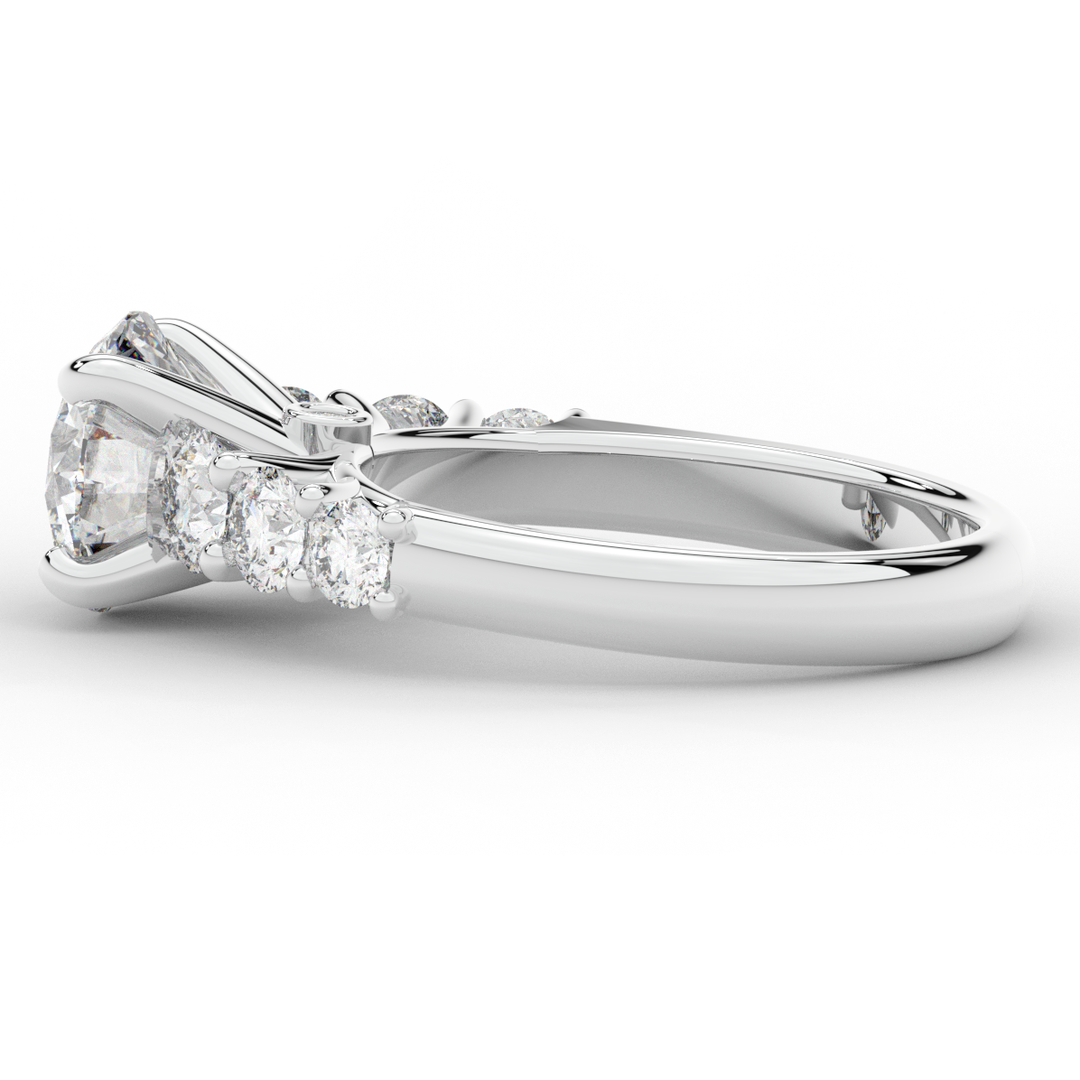 3.00CT.TW ROUND LAB DIAMOND  ENGAGEMENT RING