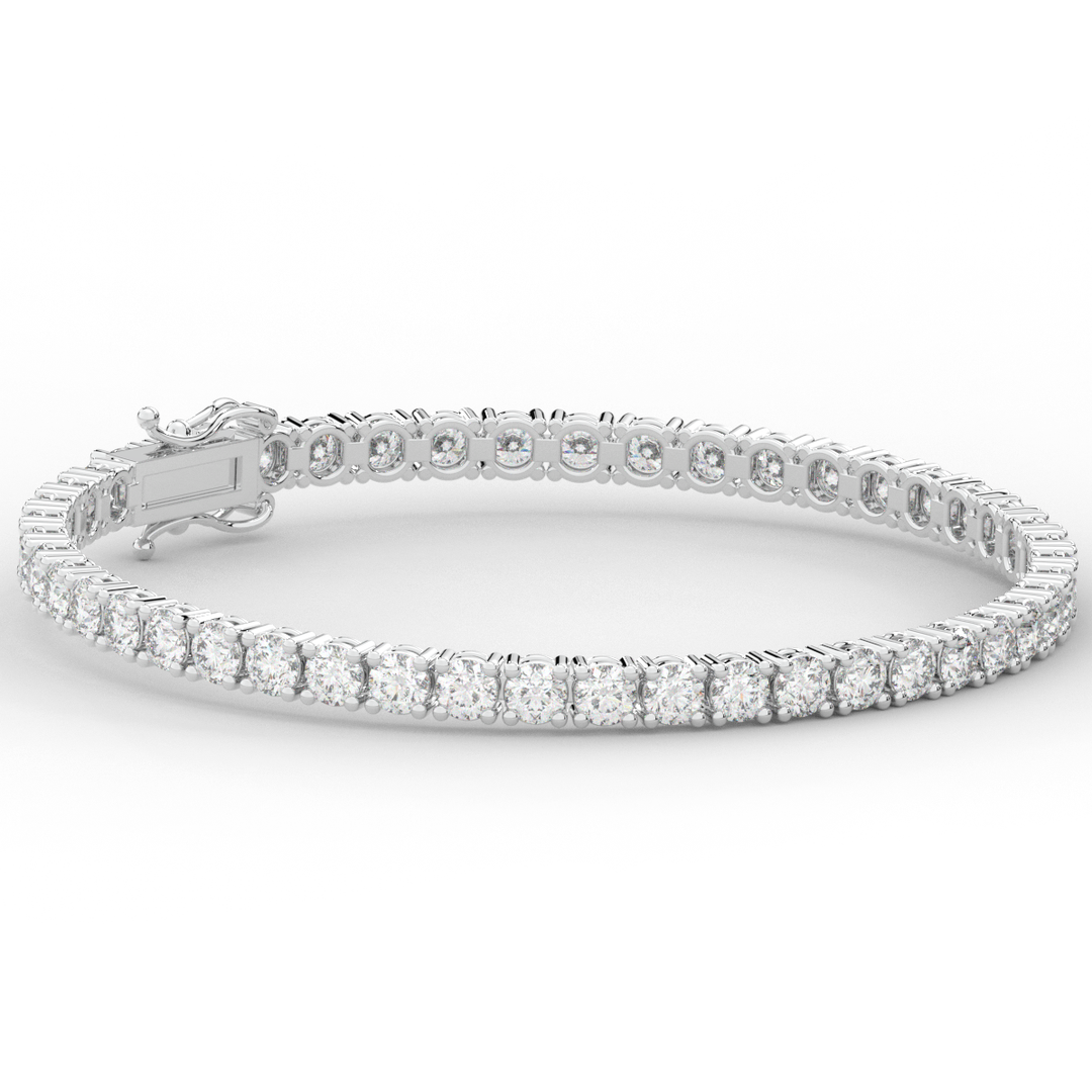 7.00CT.TW ROUND LAB DIAMOND TENNIS BRACELET