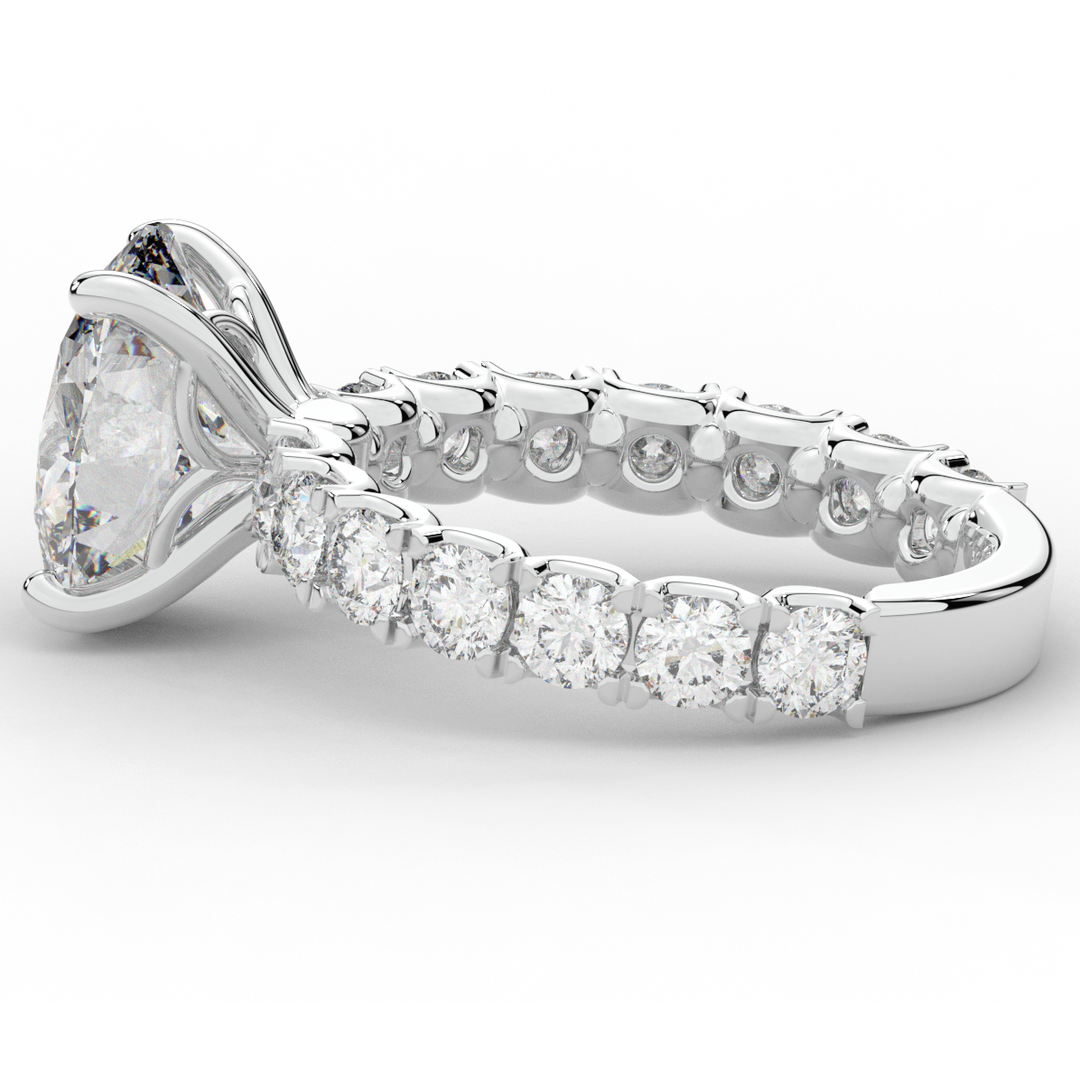 4.35CT.TW OVAL LAB DIAMOND ENGAGEMENT RING