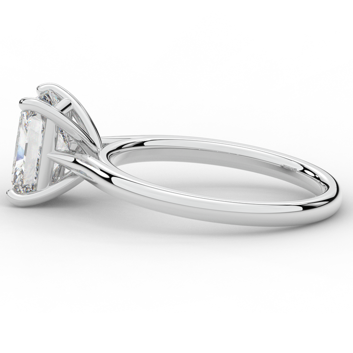 2.00CT RADIANT LAB DIAMOND SOLITAIRE ENGAGEMENT RING