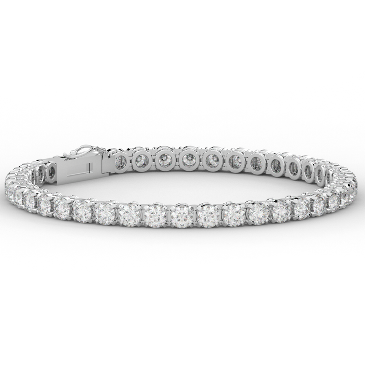 10.50CT.TW ROUND LAB DIAMOND TENNIS BRACELET - Nazarelle