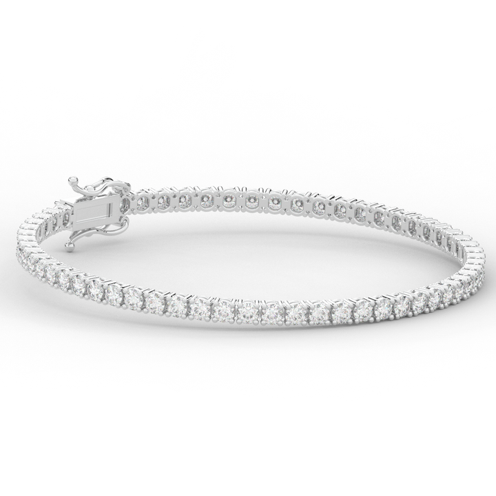 5.00CT.TW ROUND LAB DIAMOND TENNIS BRACELET