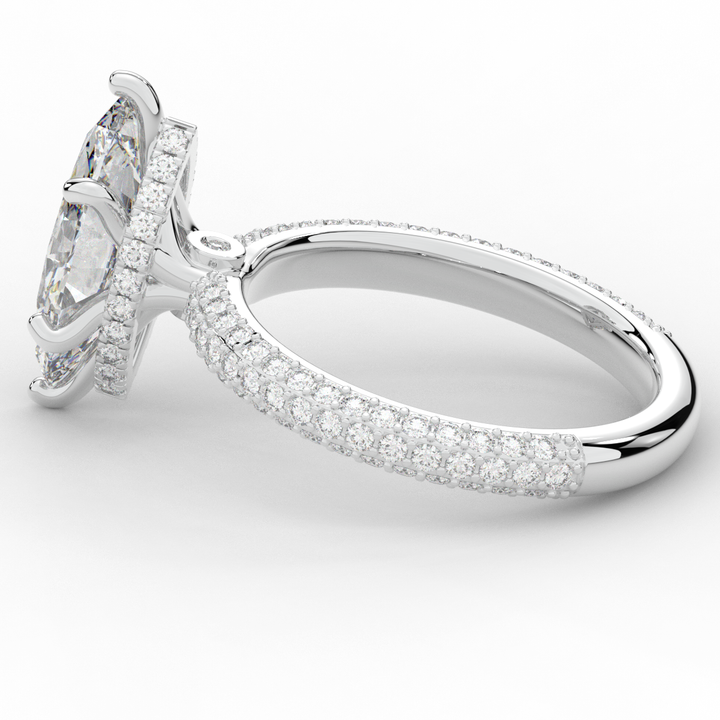 2.60CT.TW MARQUISE LAB DIAMOND ENGAGEMENT RING