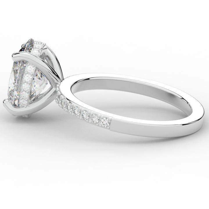 2.70CT.TW OVAL LAB DIAMOND SOLITAIRE ENGAGEMENT RING