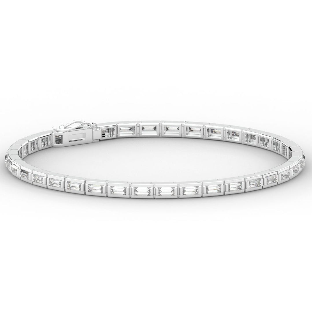 3.40CT.TW ROUND LAB DIAMOND TENNIS BRACELET