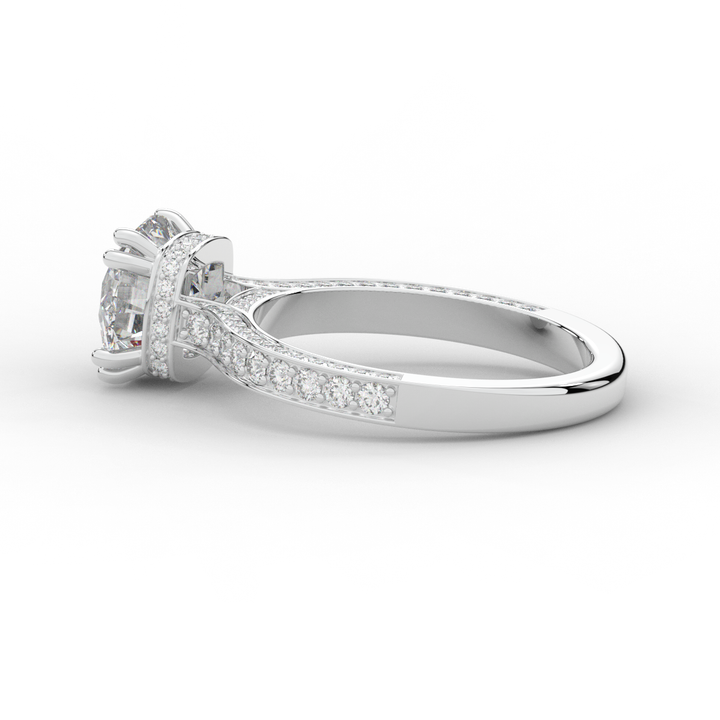 2.60CT.TW ROUND LAB DIAMOND SOLITAIRE ENGAGEMENT RING