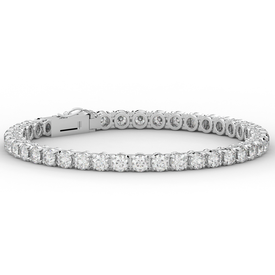 10.50CT.TW ROUND LAB DIAMOND TENNIS BRACELET - Nazarelle