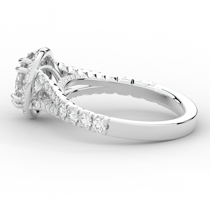 1.60CT.TW OVAL LAB DIAMOND ENGAGEMENT RING