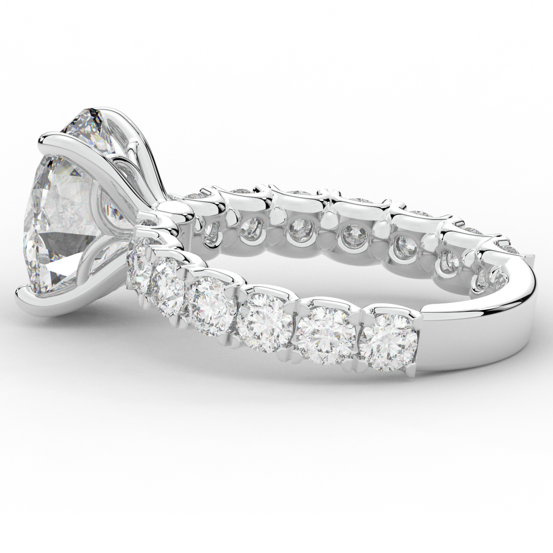 4.35CT.TW OVAL LAB DIAMOND ENGAGEMENT RING