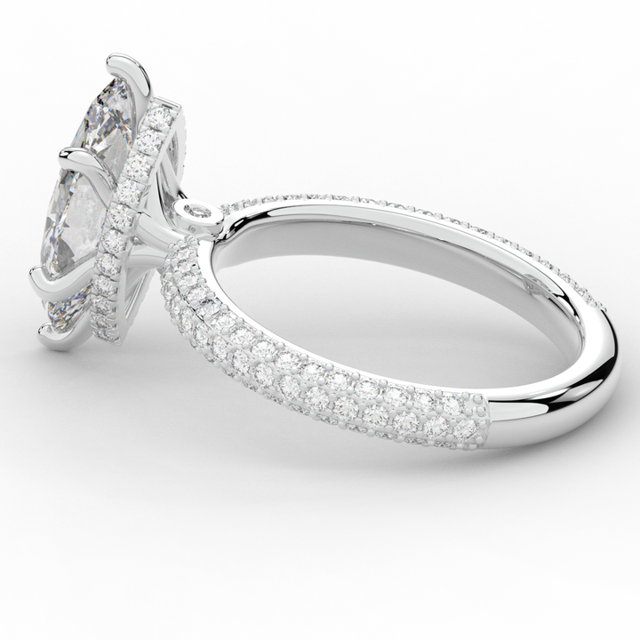 2.60CT.TW MARQUISE LAB DIAMOND ENGAGEMENT RING