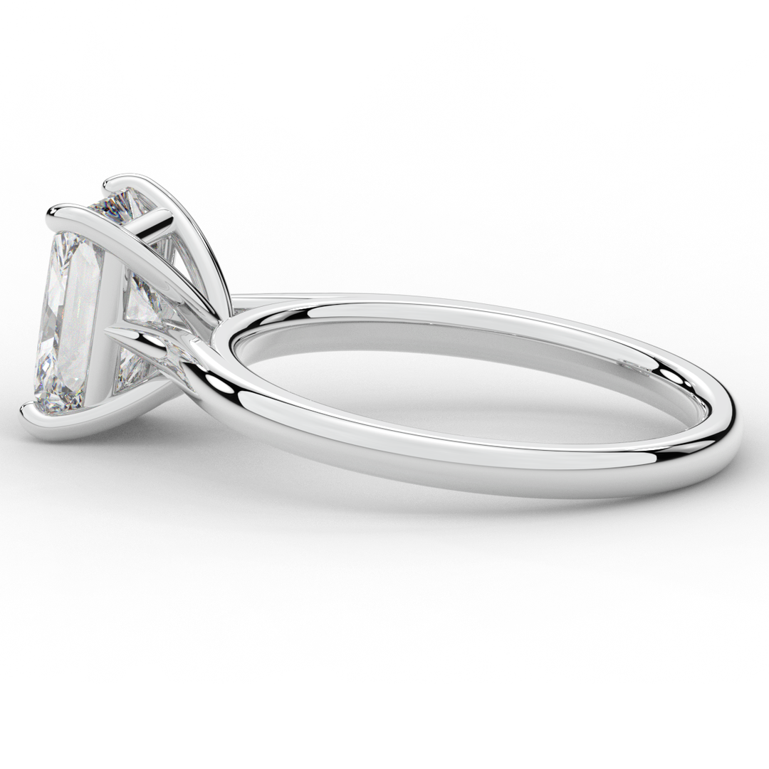 2.00CT RADIANT LAB DIAMOND SOLITAIRE ENGAGEMENT RING