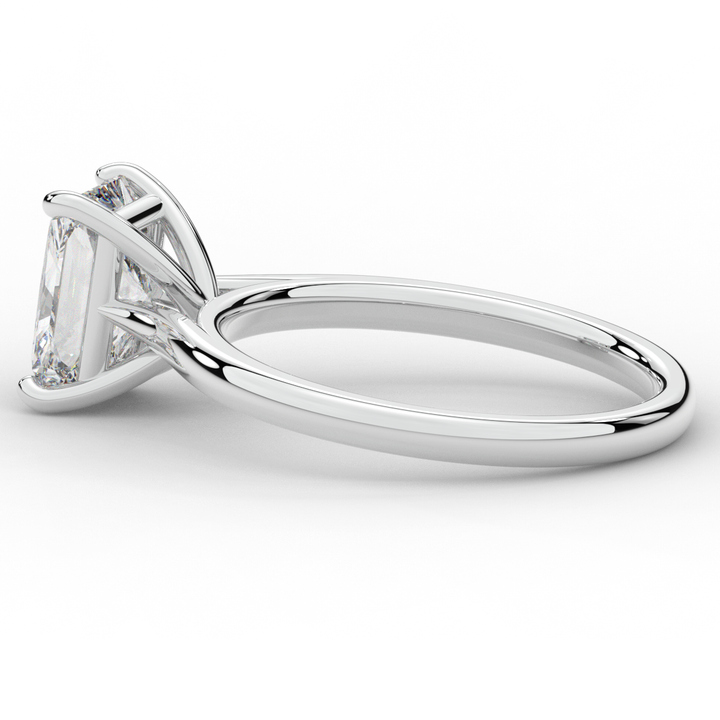 2.00CT RADIANT LAB DIAMOND SOLITAIRE ENGAGEMENT RING