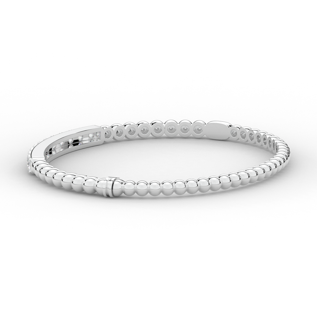 1.10CT.TW ROUND LAB DIAMOND BANGLE