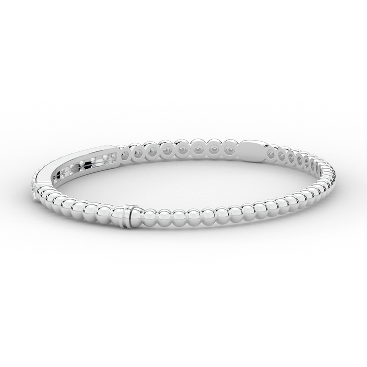 1.10CT.TW ROUND LAB DIAMOND BANGLE