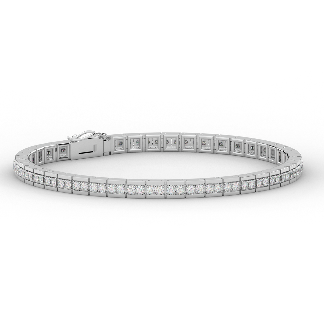 1.90CT.TW ROUND LAB DIAMOND TENNIS BRACELET - Nazarelle