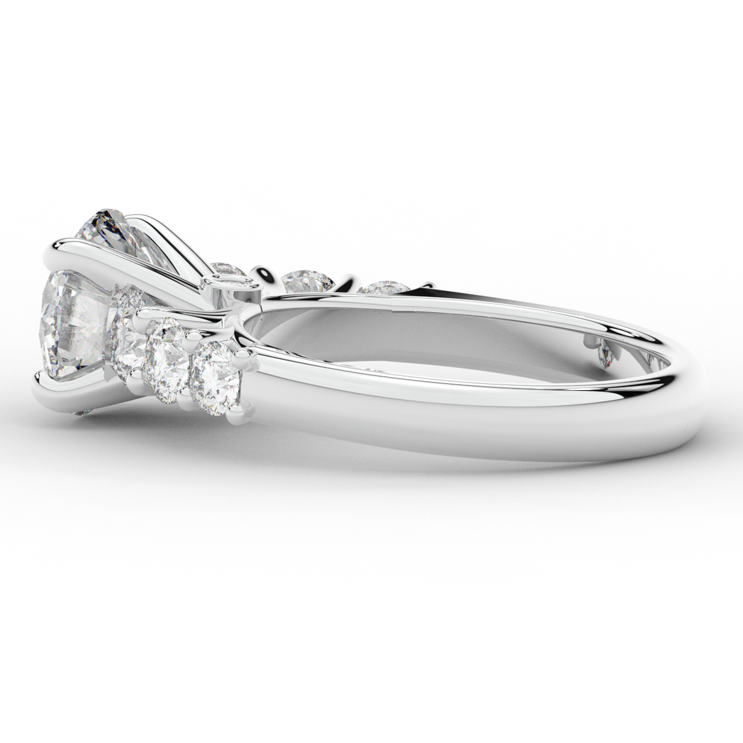 3.00CT.TW ROUND LAB DIAMOND  ENGAGEMENT RING