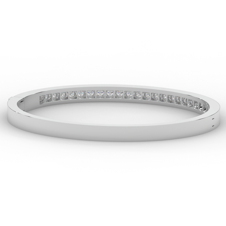 1.25CT.TW ROUND LAB DIAMOND BANGLE