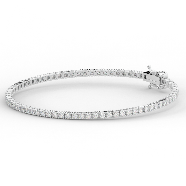 3.00CT.TW ROUND LAB DIAMOND TENNIS BRACELET