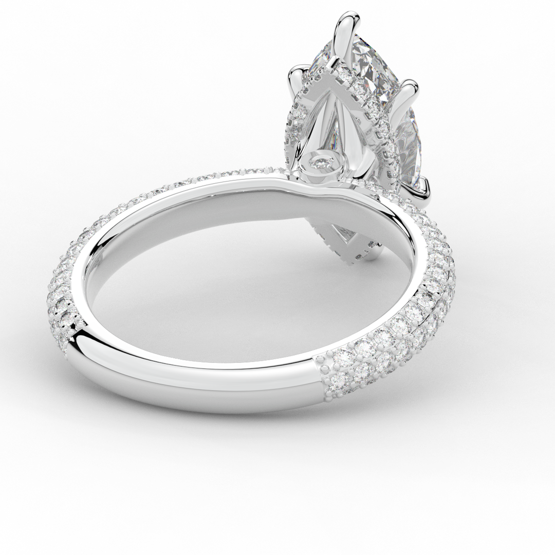 2.60CT.TW MARQUISE LAB DIAMOND ENGAGEMENT RING