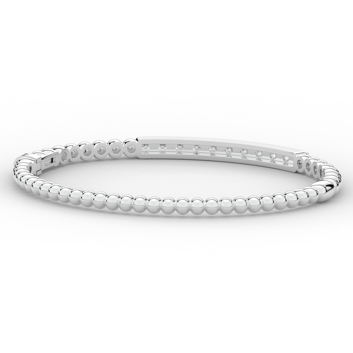 1.10CT.TW ROUND LAB DIAMOND BANGLE