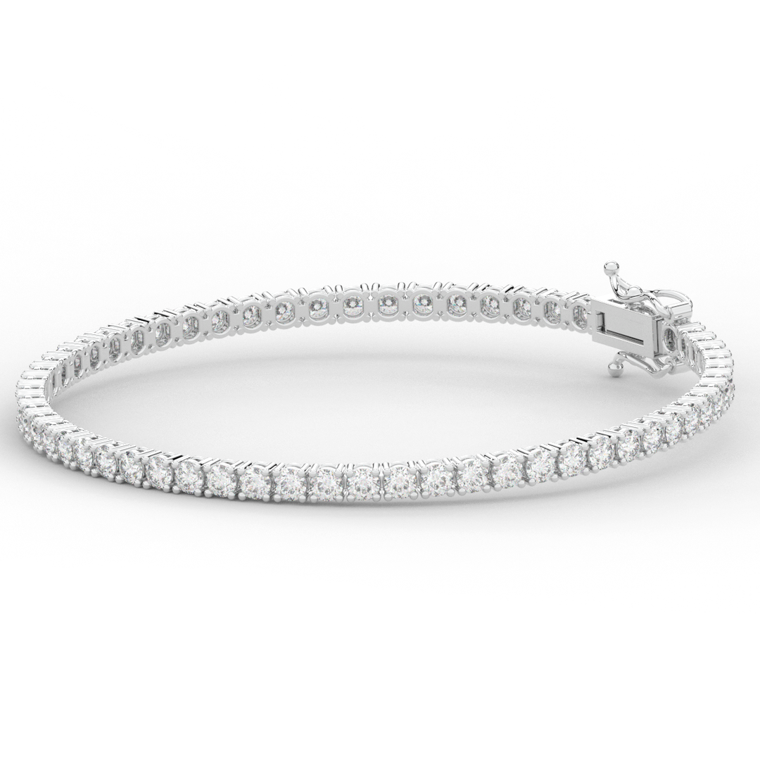 5.00CT.TW ROUND LAB DIAMOND TENNIS BRACELET