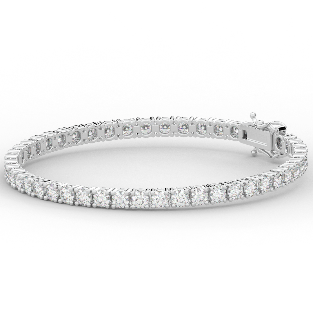 7.00CT.TW ROUND LAB DIAMOND TENNIS BRACELET