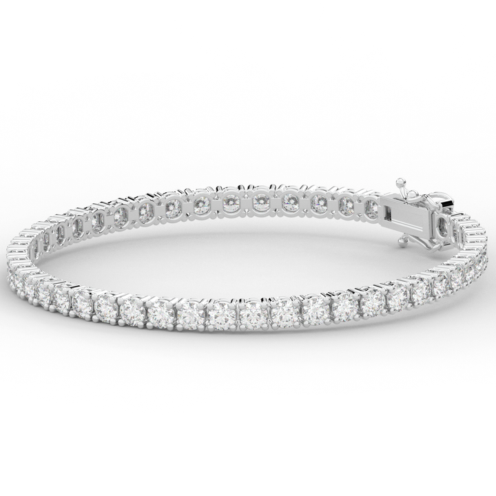 7.00CT.TW ROUND LAB DIAMOND TENNIS BRACELET