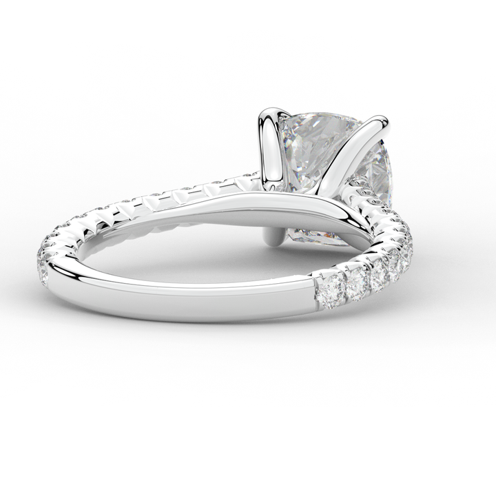 2.40CT.TW CUSHION LAB DIAMOND ENGAGEMENT RING