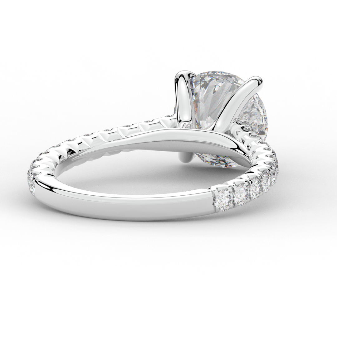 2.40CT.TW ROUND LAB DIAMOND ENGAGEMENT RING