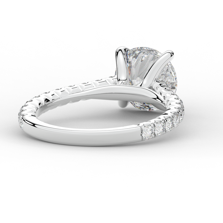 2.40CT.TW ROUND LAB DIAMOND ENGAGEMENT RING