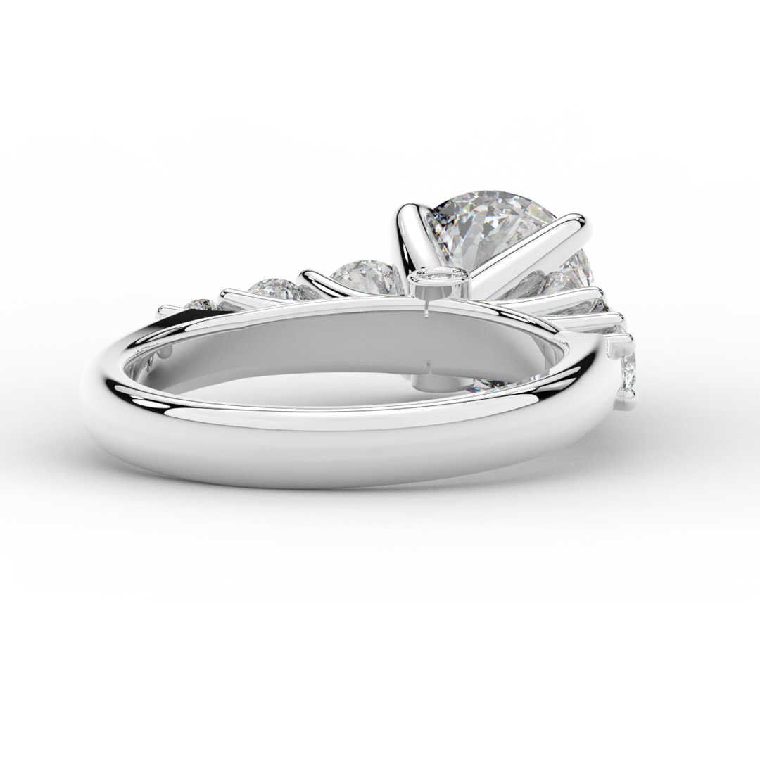 3.00CT.TW ROUND LAB DIAMOND  ENGAGEMENT RING