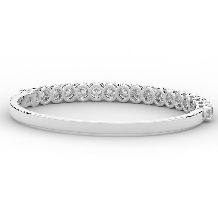 5.00CT.TW ROUND LAB DIAMOND BANGLE