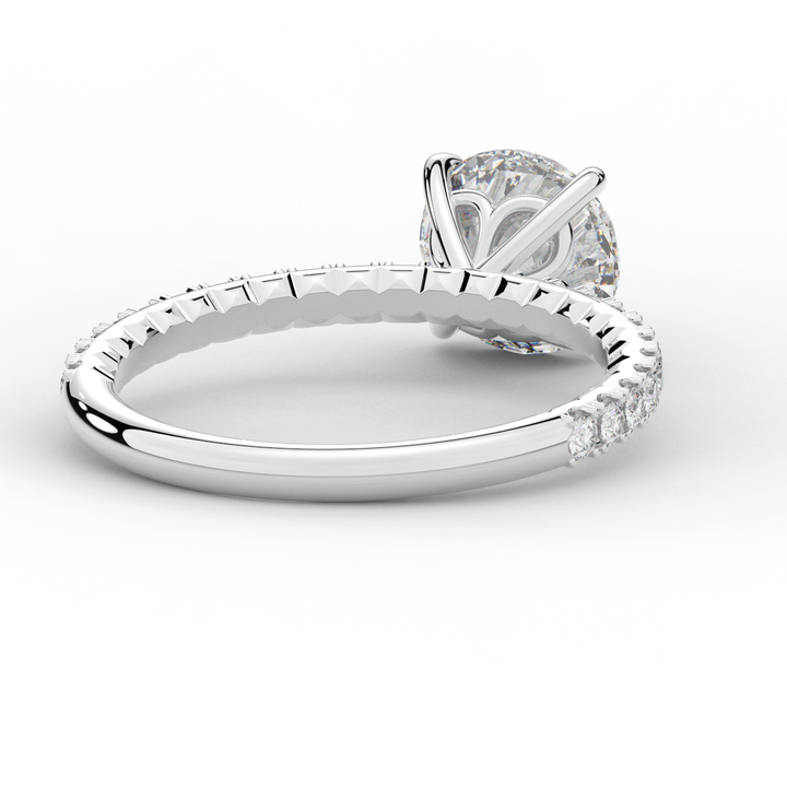 1.75CT.TW ROUND LAB DIAMOND SOLITAIRE ENGAGEMENT RING