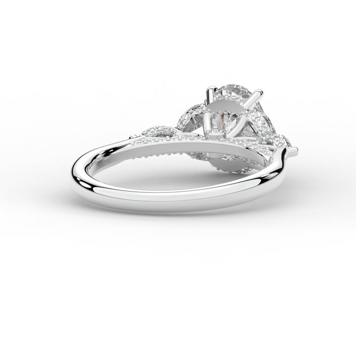 2.00CT.TW OVAL LAB DIAMOND ENGAGEMENT RING