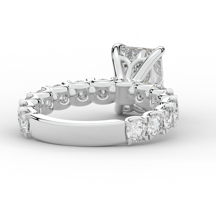 4.35CT.TW RADIANT LAB DIAMOND ENGAGEMENT RING