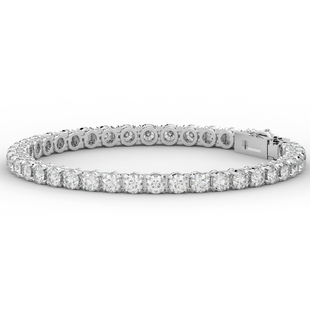 10.50CT.TW ROUND LAB DIAMOND TENNIS BRACELET - Nazarelle