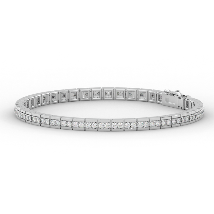 1.90CT.TW ROUND LAB DIAMOND TENNIS BRACELET - Nazarelle