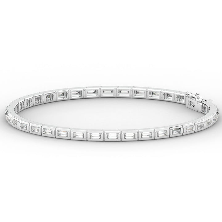 3.40CT.TW ROUND LAB DIAMOND TENNIS BRACELET