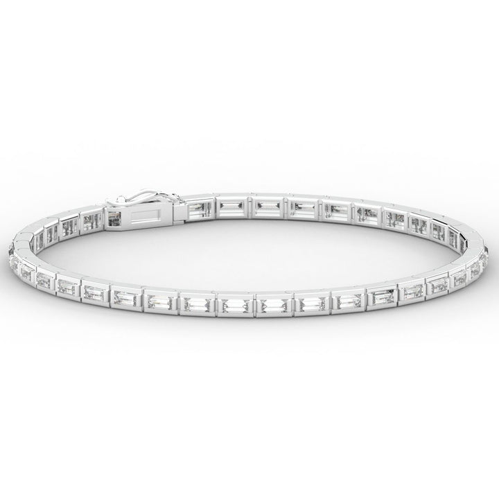 3.40CT.TW ROUND LAB DIAMOND TENNIS BRACELET