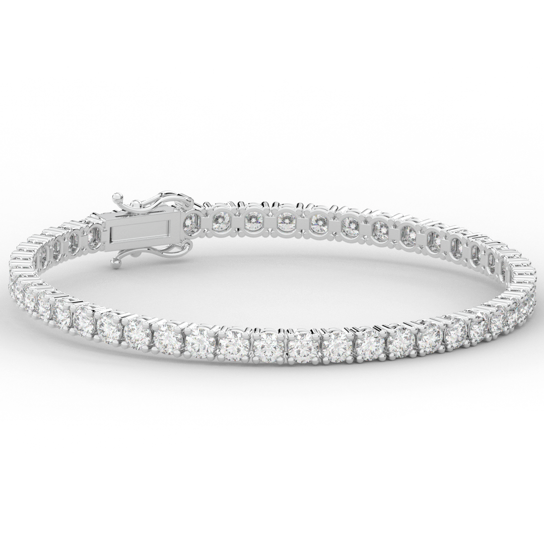 7.00CT.TW ROUND LAB DIAMOND TENNIS BRACELET