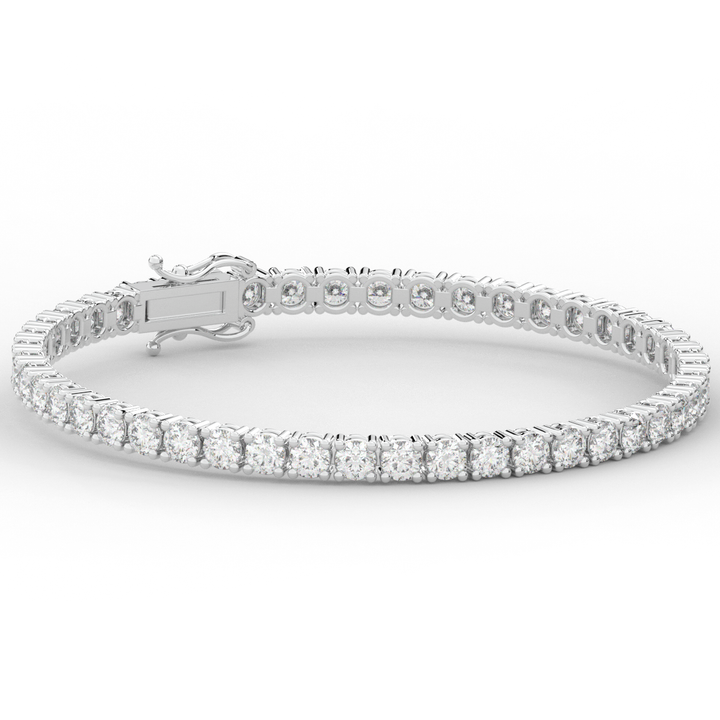 7.00CT.TW ROUND LAB DIAMOND TENNIS BRACELET