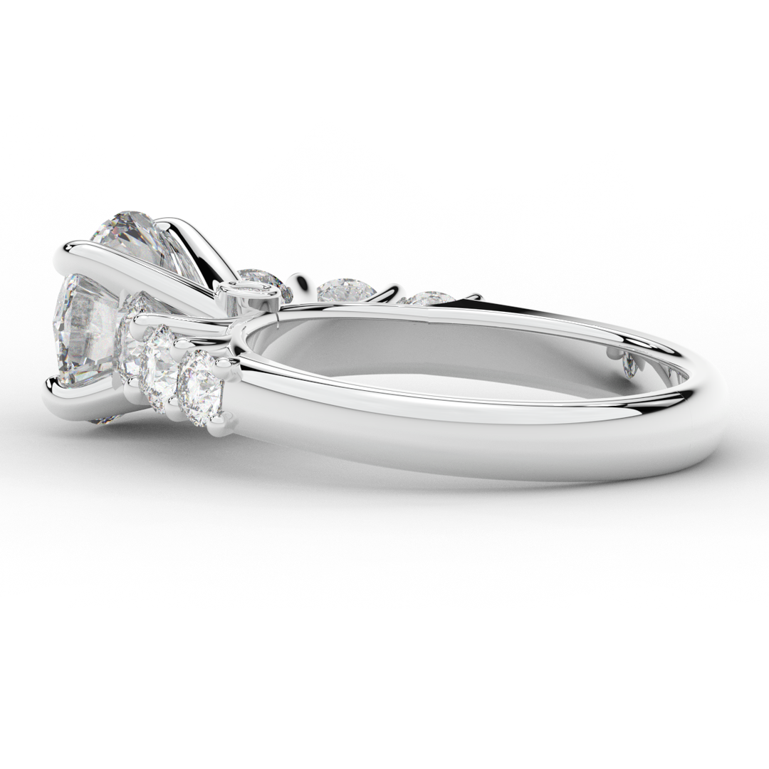 3.00CT.TW ROUND LAB DIAMOND  ENGAGEMENT RING