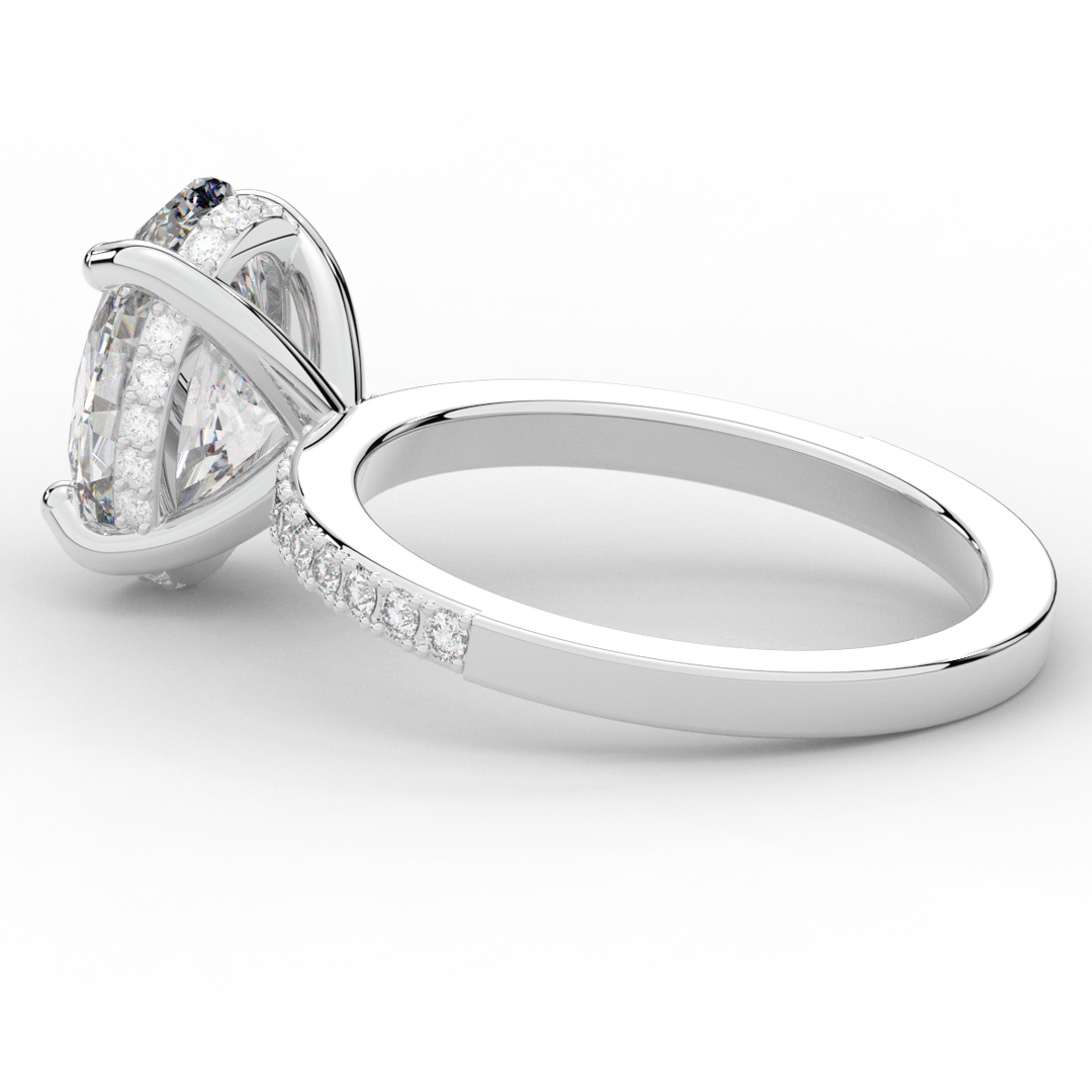 2.70CT.TW OVAL LAB DIAMOND SOLITAIRE ENGAGEMENT RING